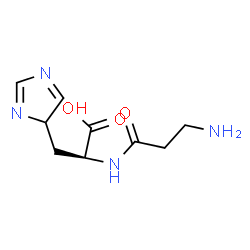 ChemSpider 2D Image | beta-Alanyl-3-(4H-imidazol-4-yl)alanine | C9H14N4O3