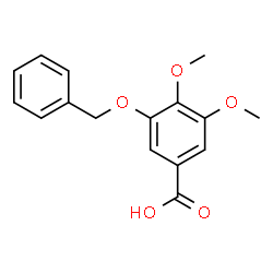 ChemSpider 2D Image | 3-(Benzyloxy)-4,5-dimethoxybenzoic acid | C16H16O5