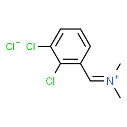 ChemSpider 2D Image | (2,3-dichlorophenyl)methylene-dimethyl-ammonium chloride | C9H10Cl3N