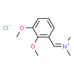 ChemSpider 2D Image | (2,3-dimethoxyphenyl)methylene-dimethyl-ammonium chloride | C11H16ClNO2