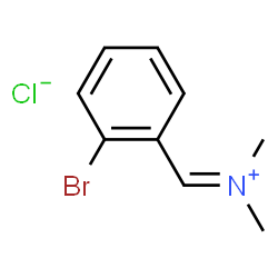 ChemSpider 2D Image | (2-bromophenyl)methylene-dimethyl-ammonium chloride | C9H11BrClN
