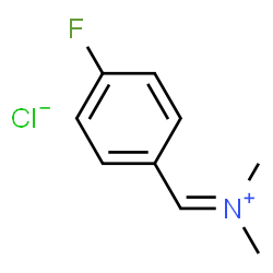 ChemSpider 2D Image | (4-fluorophenyl)methylene-dimethyl-ammonium chloride | C9H11ClFN