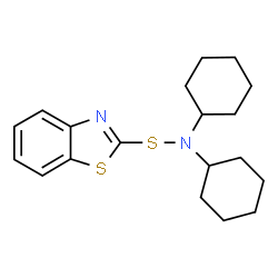 ChemSpider 2D Image | N,N-dicyclohexyl-2-benzothiazolesulfenamide | C19H26N2S2