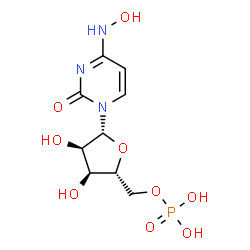 ChemSpider 2D Image | N-Hydroxycytidine 5'-(dihydrogen phosphate) | C9H14N3O9P