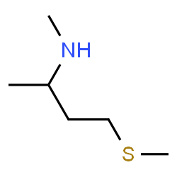 ChemSpider 2D Image | N-Methyl-4-(methylsulfanyl)-2-butanamine | C6H15NS