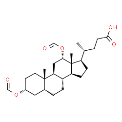 ChemSpider 2D Image | (3alpha,5beta,12alpha)-3,12-Bis(formyloxy)cholan-24-oic acid | C26H40O6