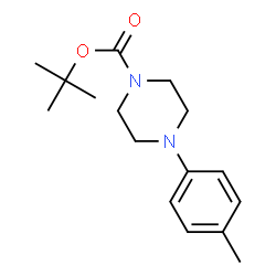 ChemSpider 2D Image | tert-Butyl 4-(4-methylphenyl)piperazine-1-carboxylate | C16H24N2O2