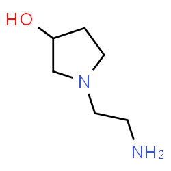 ChemSpider 2D Image | 1-(2-Aminoethyl)-3-pyrrolidinol | C6H14N2O