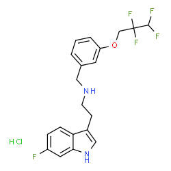 ChemSpider 2D Image | IDALOPIRDINE HYDROCHLORIDE | C20H20ClF5N2O