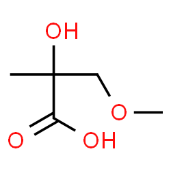 ChemSpider 2D Image | 2-Hydroxy-3-methoxy-2-methylpropanoic acid | C5H10O4