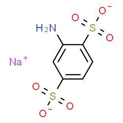 ChemSpider 2D Image | 1,4-Benzenedisulfonate, 2-amino-, sodium salt (1:1) | C6H5NNaO6S2