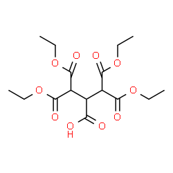 ChemSpider 2D Image | 2-(1,3-Diethoxy-1,3-dioxo-2-propanyl)-4-ethoxy-3-(ethoxycarbonyl)-4-oxobutanoic acid | C16H24O10