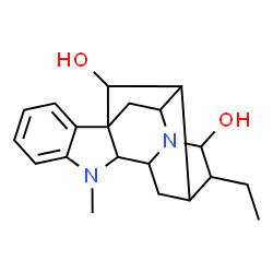ChemSpider 2D Image | Ajmalan-17,21-diol | C20H26N2O2