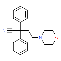 ChemSpider 2D Image | 4-(4-Morpholinyl)-2,2-diphenylbutanenitrile | C20H22N2O