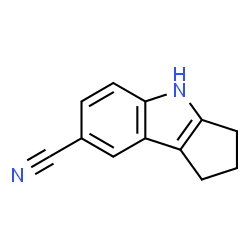 ChemSpider 2D Image | 1,2,3,4-Tetrahydrocyclopenta[b]indole-7-carbonitrile | C12H10N2