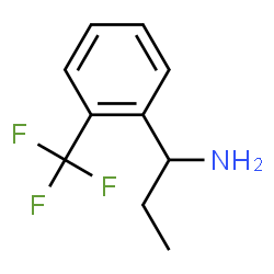 ChemSpider 2D Image | 1-[2-(Trifluoromethyl)phenyl]-1-propanamine | C10H12F3N