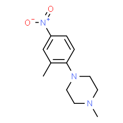 ChemSpider 2D Image | 1-Methyl-4-(2-methyl-4-nitrophenyl)piperazine | C12H17N3O2