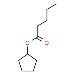 ChemSpider 2D Image | Cyclopentyl valerate | C10H18O2