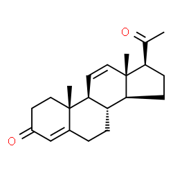 ChemSpider 2D Image | Pregna-4,11-diene-3,20-dione | C21H28O2