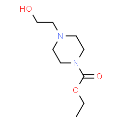 ChemSpider 2D Image | Ethyl 4-(2-hydroxyethyl)-1-piperazinecarboxylate | C9H18N2O3