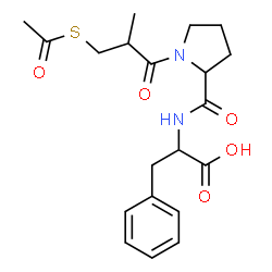 ChemSpider 2D Image | 1-[3-(Acetylsulfanyl)-2-methylpropanoyl]prolylphenylalanine | C20H26N2O5S
