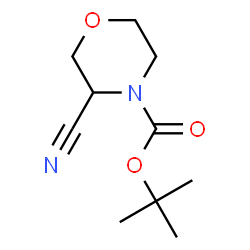 ChemSpider 2D Image | N-Boc-3-cyanomorpholine | C10H16N2O3