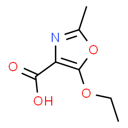 ChemSpider 2D Image | 5-Ethoxy-2-methyloxazole-4-carboxylic acid | C7H9NO4