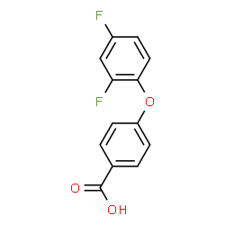 ChemSpider 2D Image | 4-(2,4-Difluorophenoxy)benzoic acid | C13H8F2O3