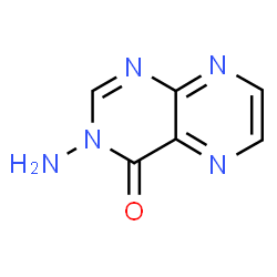 ChemSpider 2D Image | 3-Amino-4(3H)-pteridinone | C6H5N5O
