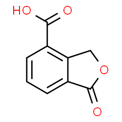 ChemSpider 2D Image | 1-Oxo-1,3-dihydro-2-benzofuran-4-carboxylic acid | C9H6O4