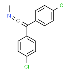 ChemSpider 2D Image | 2,2-Bis(4-chlorophenyl)-N-methylethenimine | C15H11Cl2N