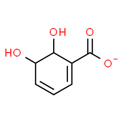 ChemSpider 2D Image | 2,3-Dihydro-2,3-dihydroxybenzoate | C7H7O4
