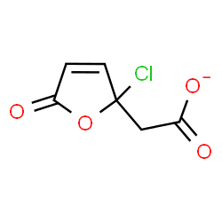 ChemSpider 2D Image | 2-Chloro-2,5-dihydro-5-oxofuran-2-acetate | C6H4ClO4