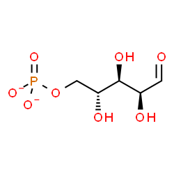 ChemSpider 2D Image | 5-O-Phosphonato-D-arabinose | C5H9O8P