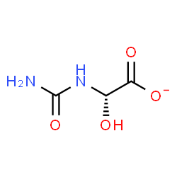 ChemSpider 2D Image | (S)-ureidoglycolate | C3H5N2O4