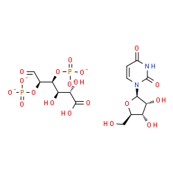 ChemSpider 2D Image | Uridine diphosphate glucuronic acid | C15H20N2O19P2