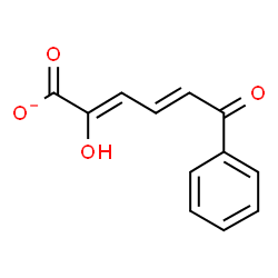 ChemSpider 2D Image | 2-Hydroxy-6-oxo-6-phenylhexa-2,4-dienoate | C12H9O4