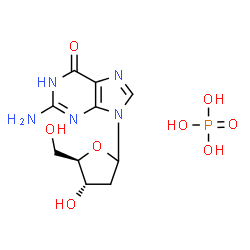ChemSpider 2D Image | Deoxyguanosine monophosphate | C10H16N5O8P