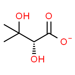 ChemSpider 2D Image | (2R)-2,3-Dihydroxy-3-methylbutanoate | C5H9O4