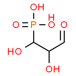 ChemSpider 2D Image | 3-phosphoglyceraldehyde | C3H7O6P