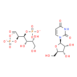 ChemSpider 2D Image | uridine diphosphate galactose | C15H22N2O18P2