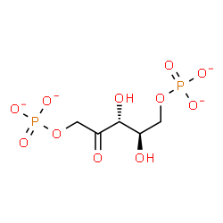 ChemSpider 2D Image | D-Ribulose 1,5-bisphosphate | C5H8O11P2