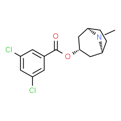 ChemSpider 2D Image | 1alphaH,5alphaH-Tropan-3alpha-yl 3,5-dichlorobenzoate | C15H17Cl2NO2