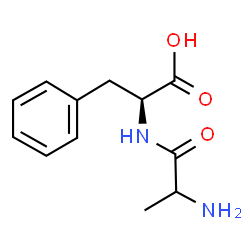 ChemSpider 2D Image | Alanyl-L-phenylalanine | C12H16N2O3