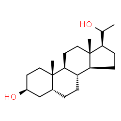 ChemSpider 2D Image | (3beta,5beta)-Pregnane-3,20-diol | C21H36O2