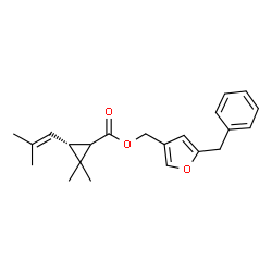 ChemSpider 2D Image | 5-BENZYL-3-FURYLMETHYL (+)-TRANS-CHRYSANTHEMATE | C22H26O3