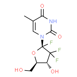 ChemSpider 2D Image | Trifluorothymidine | C10H11F3N2O5