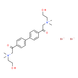 ChemSpider 2D Image | 2,2'-biphenyl-4,4'-diylbis[N-(2-hydroxyethyl)-N,N-dimethyl-2-oxoethanaminium] dibromide | C24H34Br2N2O4