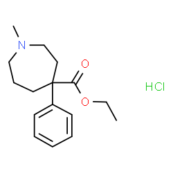ChemSpider 2D Image | Ethoheptazine hydrochloride | C16H24ClNO2