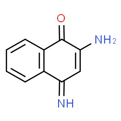 ChemSpider 2D Image | 2-Amino-4-imino-1(4H)-naphthalenone | C10H8N2O